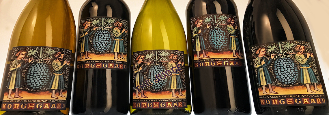 image of Kongsgaard wines - Chardonnays, Cabernet Sauvignons, and Syrahs