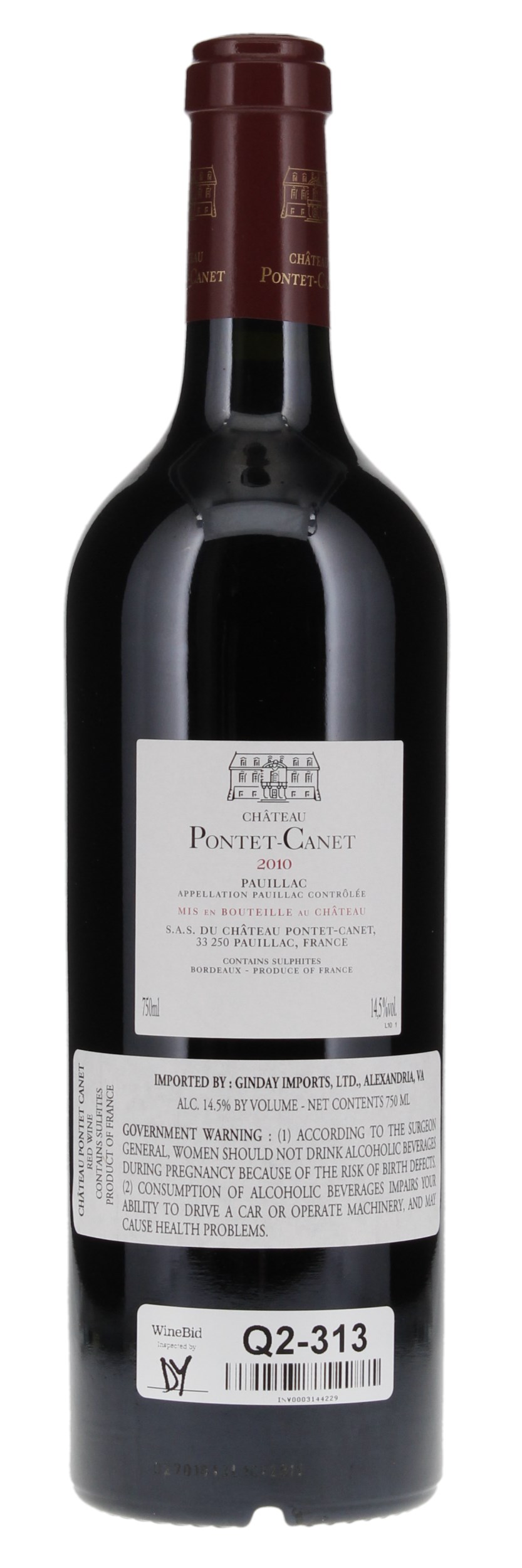 2010 Château Pontet-Canet, 750ml