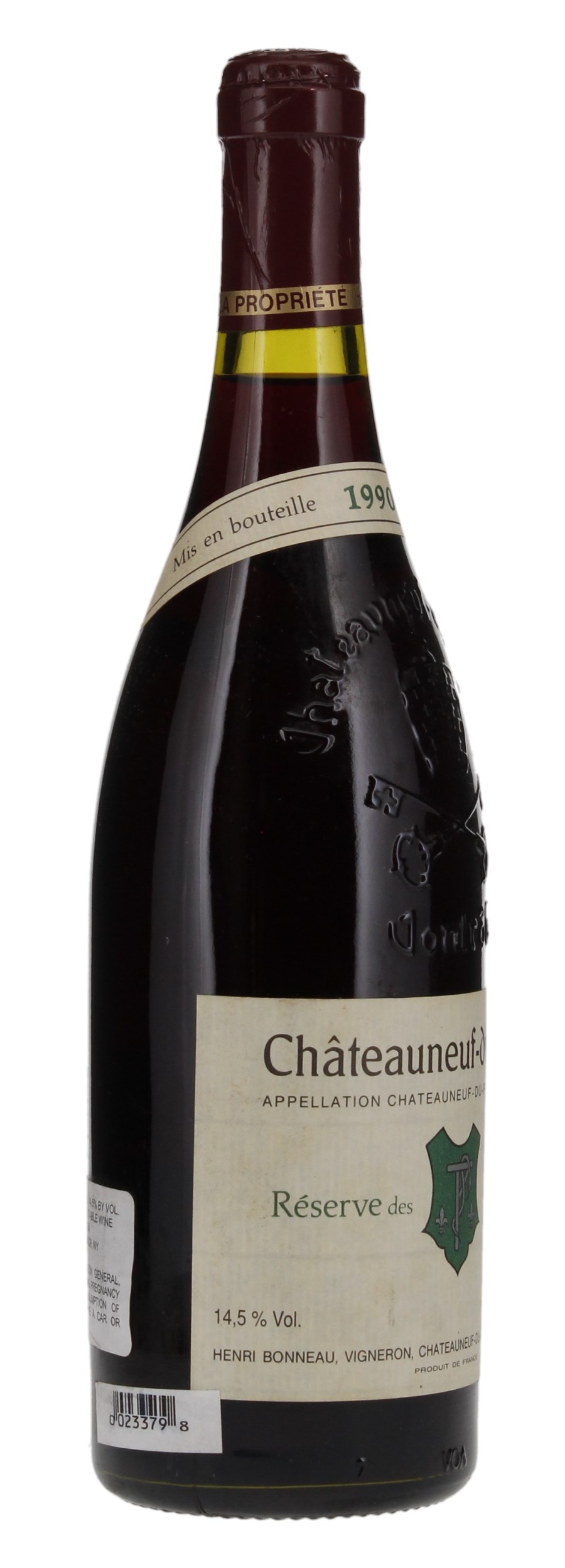 1990 Henri Bonneau Chateauneuf du Pape Reserve des Celestins, 750ml