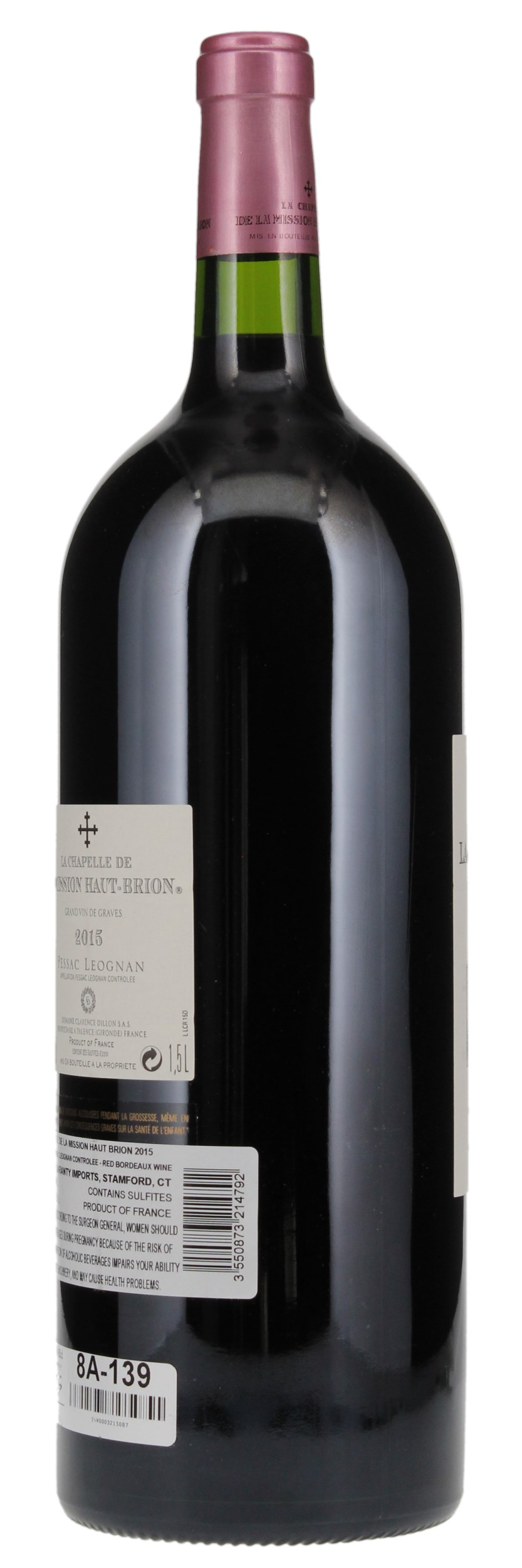 2015 La Chapelle de La Mission Haut-Brion, 1.5ltr