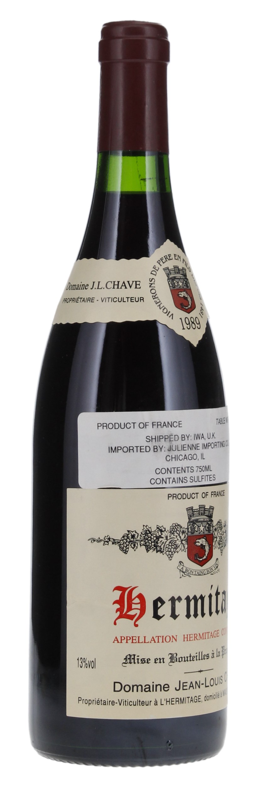 1989 Jean-Louis Chave Hermitage, 750ml