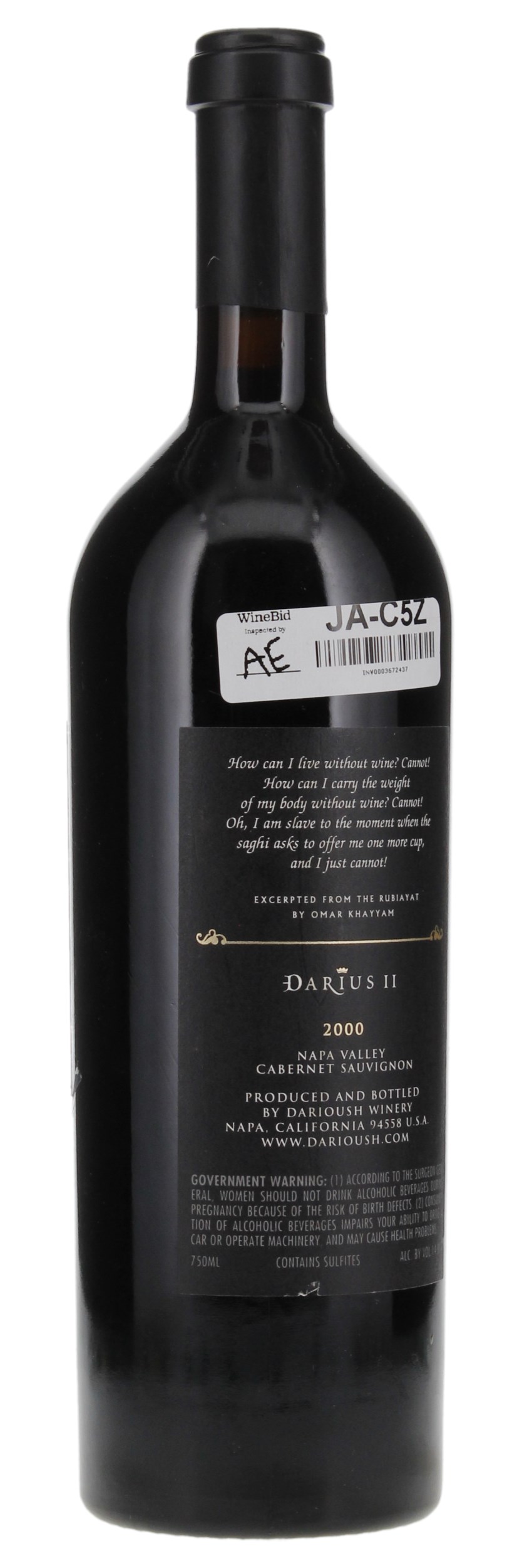 2000 Darioush Darius II, 750ml