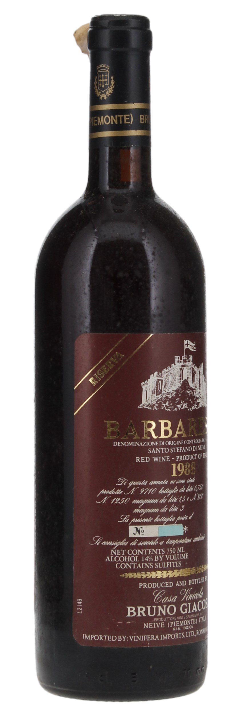 1988 Bruno Giacosa Barbaresco Riserva Santo Stefano di Neive, 750ml