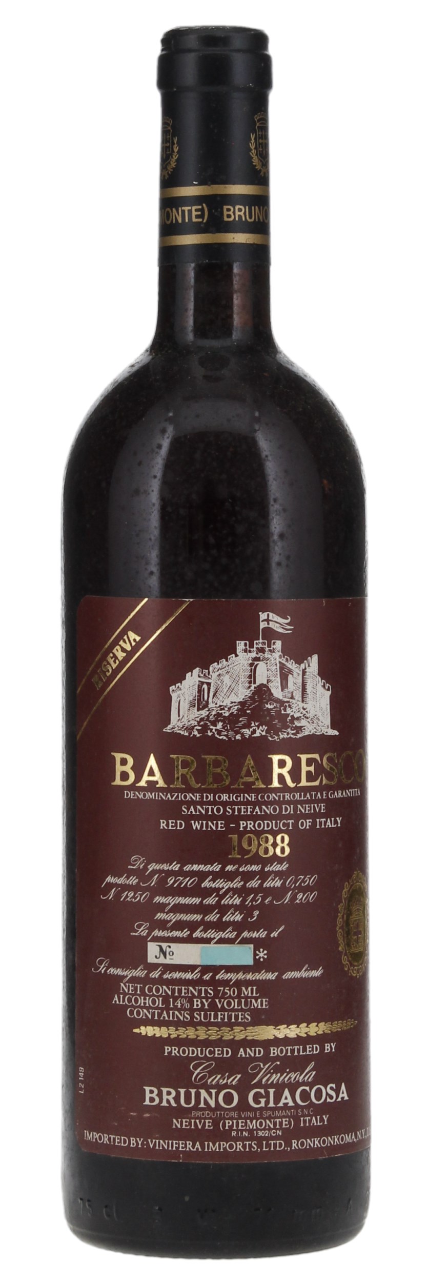 1988 Bruno Giacosa Barbaresco Riserva Santo Stefano di Neive, 750ml