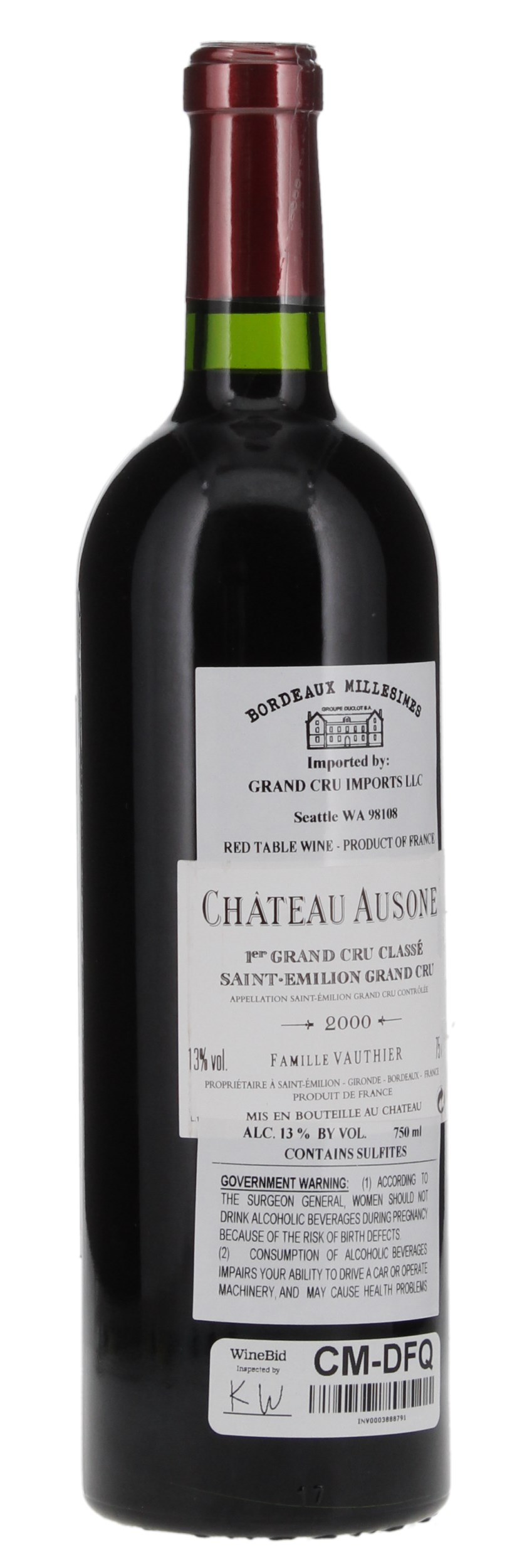 2000 Chateau Cheval Blanc Bordeaux - 750ml