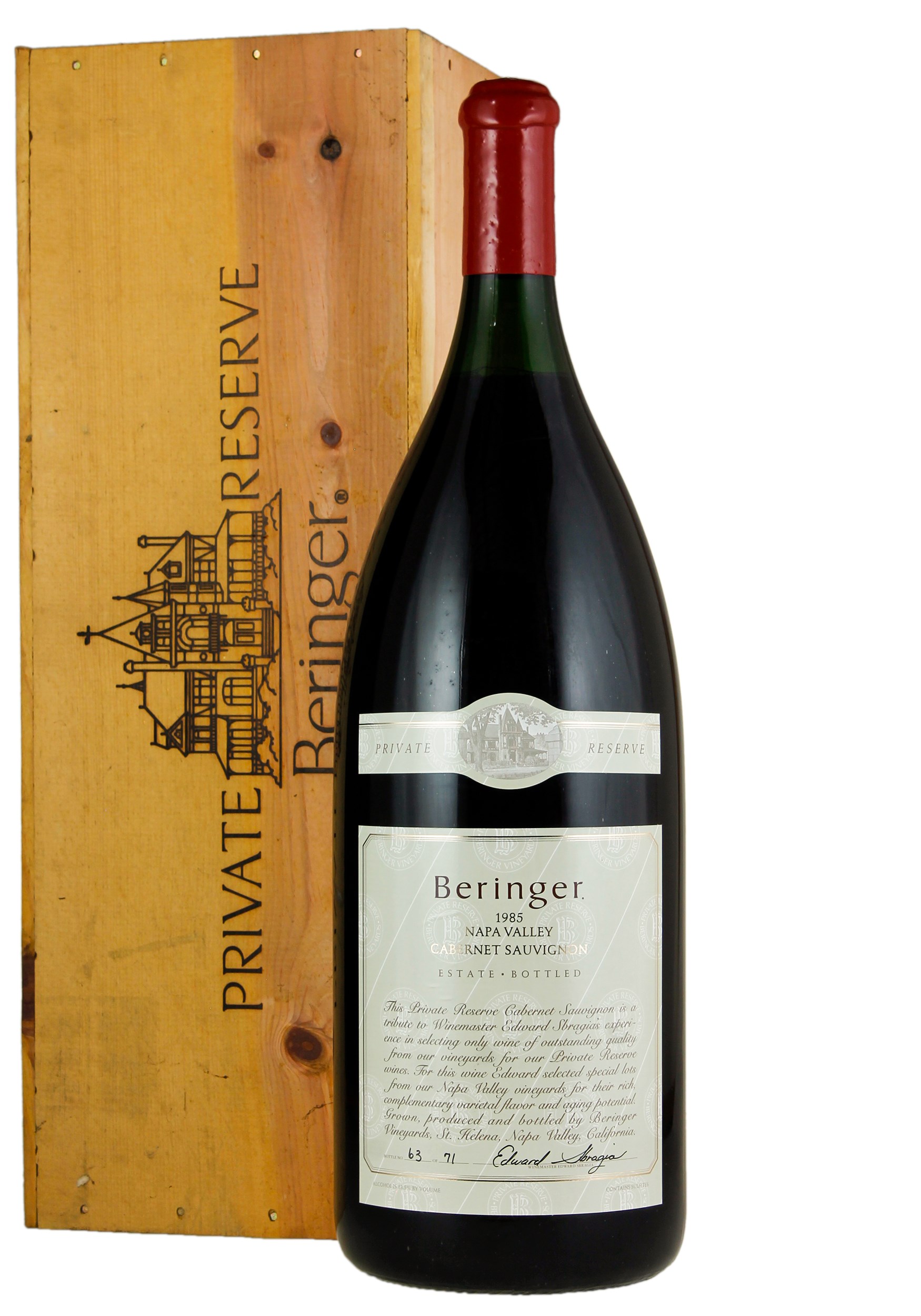 1985 Beringer Red Wine, Cabernet Sauvignon | WineBid | Wine for Sale