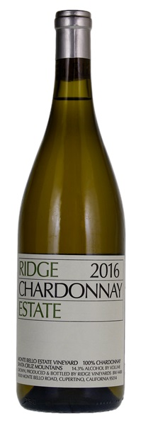 2016 Ridge Santa Cruz Mountain Estate Chardonnay, 750ml