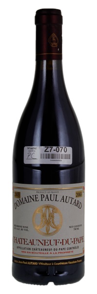 2003 Paul Autard Châteauneuf-du-Pape, 750ml