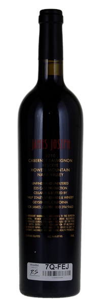 2010 James Joseph Reserve Cabernet Sauvignon, 750ml