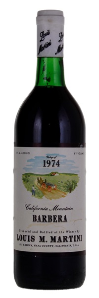 1974 Louis M. Martini Barbera, 750ml