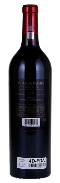 2016 Château Palmer, 750ml
