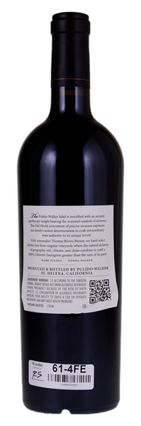 2015 Pulido-Walker Melanson Vineyard Cabernet Sauvignon, 750ml