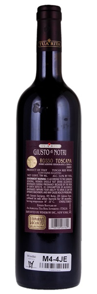 2009 Tua Rita Toscana Rosso Giusto di Notri, 750ml