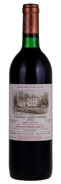 1983 Château Saint-Pierre, 750ml