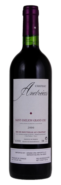 2000 Château Andreas, 750ml