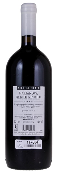 2016 Michele Satta Bolgheri Superiore Marianova, 1.5ltr