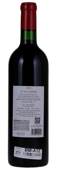 2013 Viña Vik Millahue, 750ml