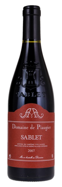 2007 Domaine de Piaugier Cotes du Rhone Villages Sablet, 750ml