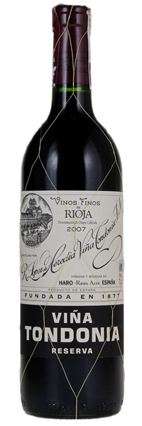 2007 Lopez de Heredia Rioja Vina Tondonia Reserva, 750ml