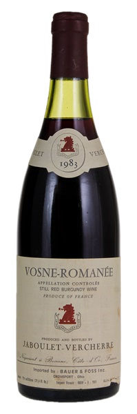 1983 Jaboulet-Vercherre Vosne Romanee, 750ml