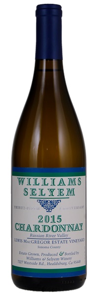 2015 Williams Selyem Lewis MacGregor Estate Vineyard Chardonnay, 750ml