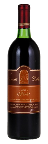 1988 Leonetti Cellar Washington Merlot, 750ml