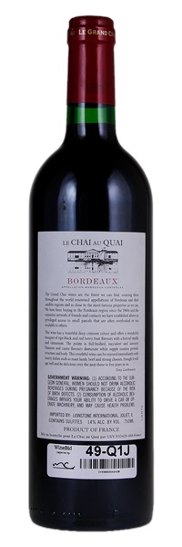 2010 Le Chai au Quai Le Grand Chai Bordeaux Rouge, 750ml