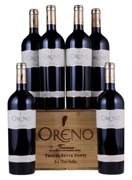 2001 Sette Ponti Toscana Oreno, 750ml