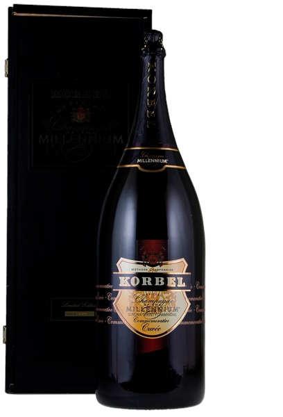 1999 Korbel Champagne of the Millennium Commemorative Cuvee, 12.0ltr,  1-bottle Lot, Wood Case Proprietary Blend | WineBid | Wine for Sale