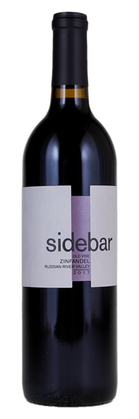 2017 Sidebar Cellars Old Vine Zinfandel, 750ml