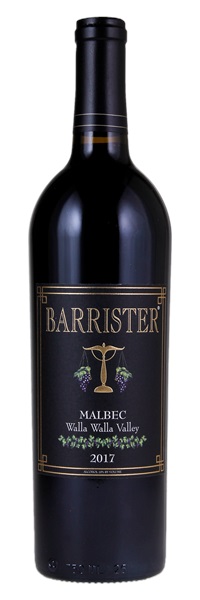 2017 Barrister Winery Malbec, 750ml