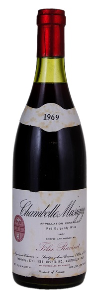 1969 Felix Ravinet Chambolle-Musigny, 750ml