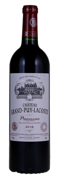 2016 Château Grand-Puy-Lacoste, 750ml