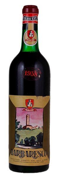 1958 Produttori Diretti Vini dell'Albese Barbaresco, 750ml