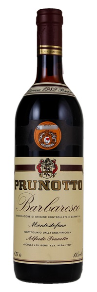 1982 Prunotto Barbaresco Montestefano Riserva, 750ml