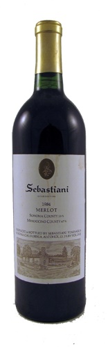 1984 Sebastiani Mendocino/Sonoma County Merlot, 750ml