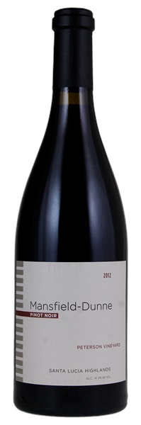 2012 Mansfield-Dunne Winery Peterson Vineyard Pinot Noir, 750ml