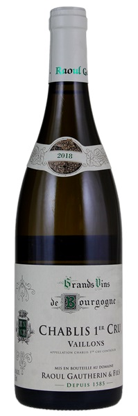 2018 Raoul Gautherin & Fils Chablis Vaillons, 750ml