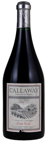 1974 Callaway Petite Sirah, 1.5ltr