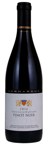 2016 Bernardus Santa Lucia Highlands Pinot Noir, 750ml