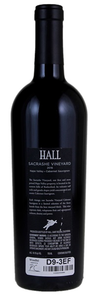 2016 Hall Sacrashe  Cabernet Sauvignon, 750ml