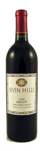 2000 Seven Hills Winery Walla Walla Valley Merlot, 750ml