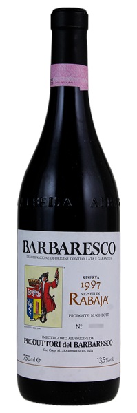 1997 Produttori del Barbaresco Barbaresco Rabaja Riserva, 750ml