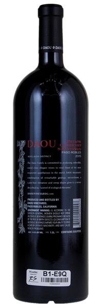 2015 Daou Estate Cabernet Sauvignon, 1.5ltr