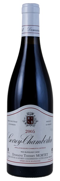 2005 Domaine Thierry Mortet Gevrey Chambertin, 750ml