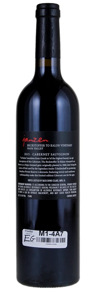 2015 Bacio Divino Janzen Beckstoffer To Kalon Vnyd Cabernet Sauvignon, 750ml