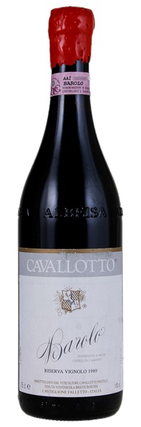 1989 Cavallotto Barolo Vignolo Riserva, 750ml