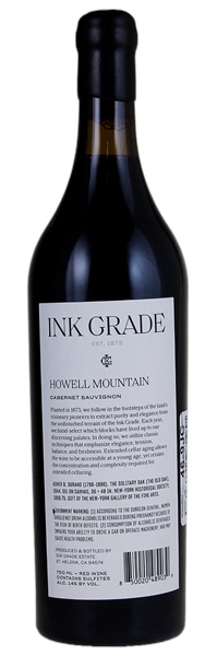 2017 Ink Grade Estate Howell Mountain Cabernet Sauvignon, 750ml