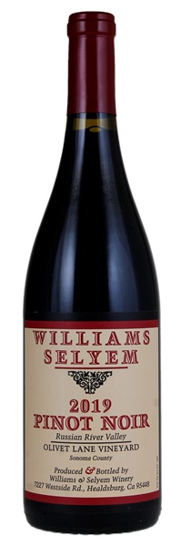 2019 Williams Selyem Olivet Lane Vineyard Pinot Noir, 750ml