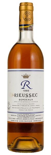 1989 Château Rieussec R de Rieussec, 750ml